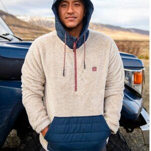 Billabong Adventure Division Badger Half Zip Hoodie Sz L Mens - shipping incl